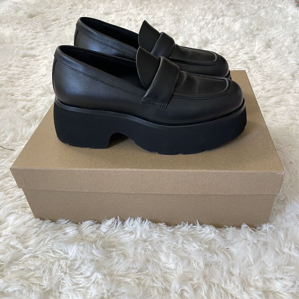 Steve Madden Jaxi Leather Chunky Platform Loafers